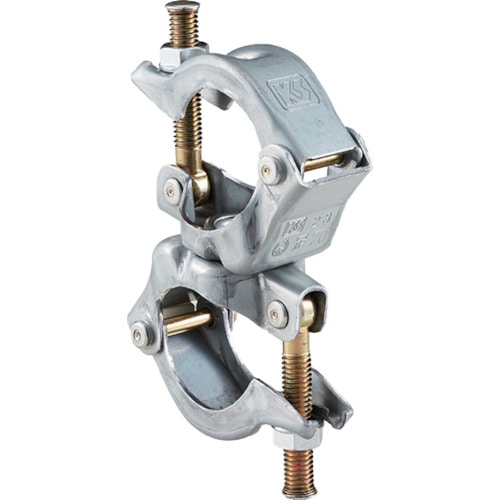 トラスコ中山 KS KSパイプクランプ自在型Φ48.6~Φ42.7兼用(ご注文単位1個)【直送品】