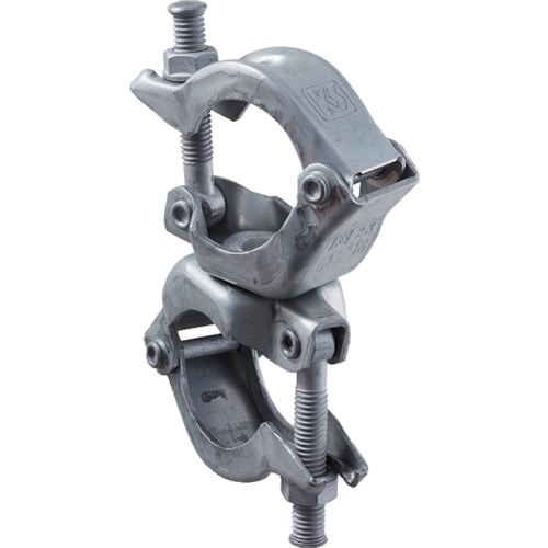 トラスコ中山 KS KSパイプクランプ直交型Φ48.6~Φ42.7兼用高耐食性仕様(ご注文単位1個)【直送品】