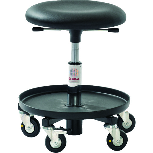 >トラスコ中山 Global ESD対策 作業チェア 樹脂製ベース 座高37～50cm（ご注文単位1脚）【直送品】