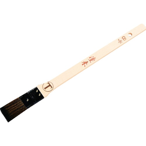 トラスコ中山 大塚 水性用刷毛 塗来 目地刷毛 平 黒 8号(ご注文単位1本)【直送品】