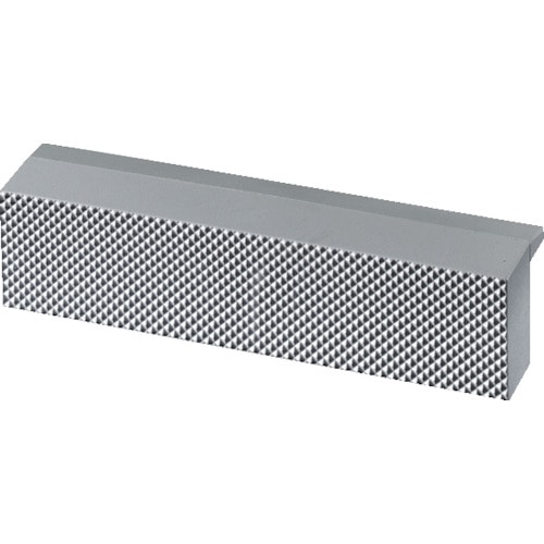 トラスコ中山 ホイヤー バイス用パーツ ポリウレタン溝付きタイプ 口金 HEUER Protective Jaws PP 100mm(ご注文単位1セット)【直送品】