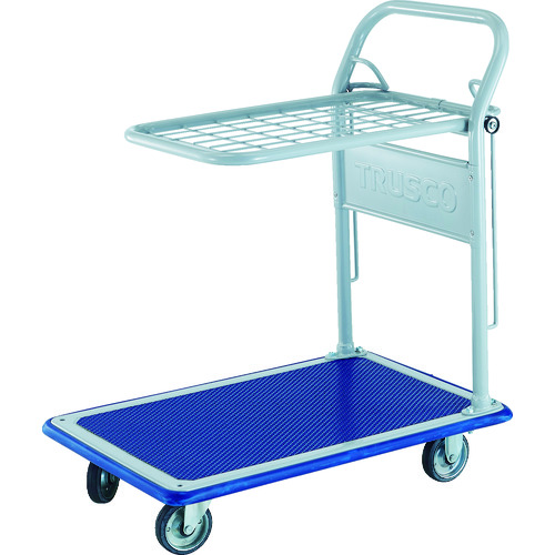 >トラスコ中山 TRUSCO プレス製運搬車 台車 ドンキーカート 固定式簡易2段 740×480(ご注文単位1台)【直送品】