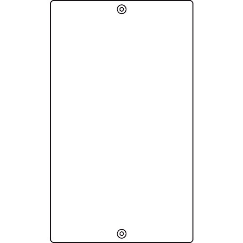 トラスコ中山 緑十字 構内用標識 白無地タイプ Kタテ白 680×400mm スチール 山型（ご注文単位1枚）【直送品】