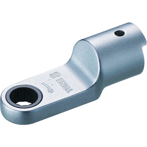 トラスコ中山 TONE トルクレンチ用交換ヘッド 差替式トルクレンチ用ラチェットめがねヘッド 全長54.7mm(ご注文単位1個)【直送品】