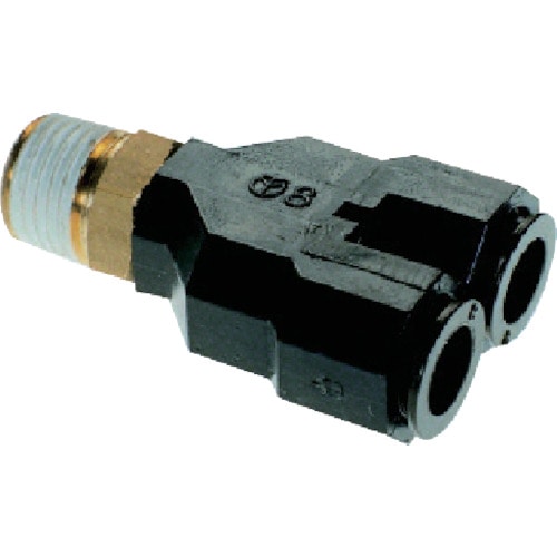 トラスコ中山 チヨダ フジブランチワイ(樹脂) 10mm・R1/8(ご注文単位1個)【直送品】