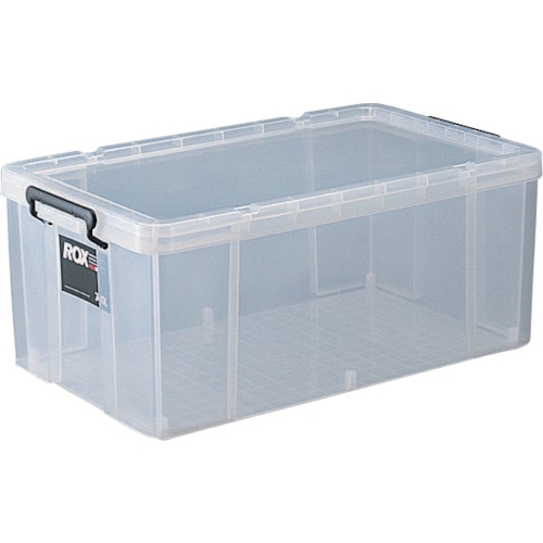 トラスコ中山 TENMA フタ式収納ケース ロックス 740L クリア 440×740×300(ご注文単位1個)【直送品】