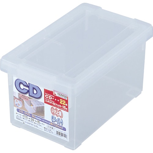 トラスコ中山 TENMA CDいれと庫(ライト) クリア 175×300×150(ご注文単位1個)【直送品】