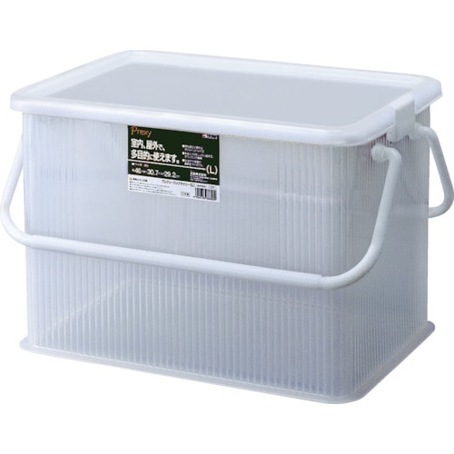 トラスコ中山 TENMA プレクシーロックキャリーL クリアナチュラル460×307×292(ご注文単位1個)【直送品】