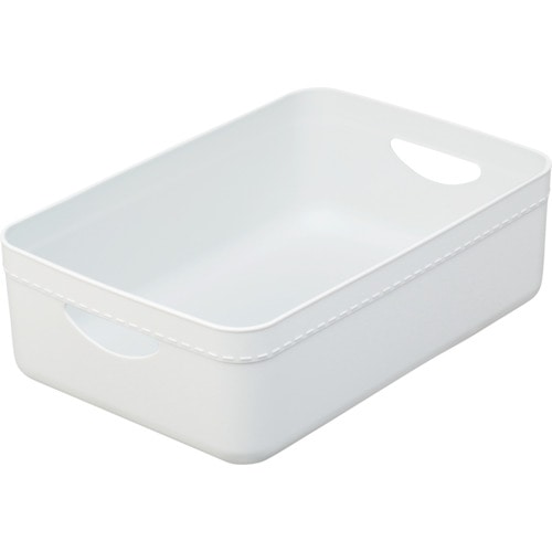 トラスコ中山 TENMA やわらか収納ケース レギュラー浅 W(ホワイト)(ご注文単位1個)【直送品】