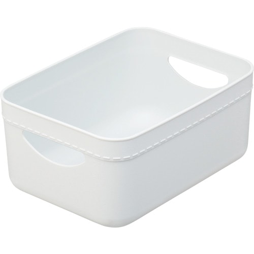 トラスコ中山 TENMA やわらか収納ケース ハーフ浅 W(ホワイト)(ご注文単位1個)【直送品】
