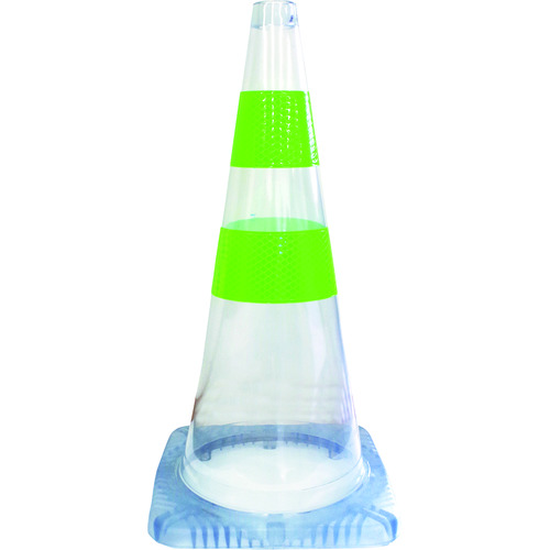 トラスコ中山 グリーンクロス 安全コーン まる見えコーン 緑反射（ご注文単位1本）【直送品】