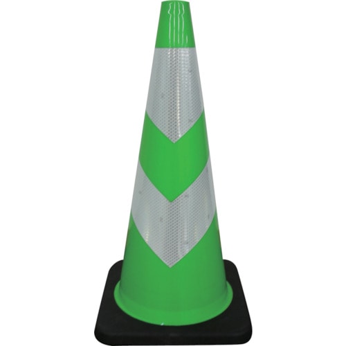 トラスコ中山 グリーンクロス ストロングコーン 緑/白（ご注文単位1本）【直送品】