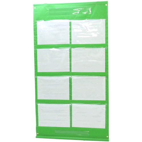 トラスコ中山 グリーンクロス ポケット掲示板 A3横×8（ご注文単位1枚）【直送品】