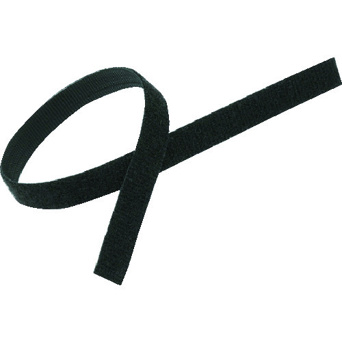 トラスコ中山 HEBOTEC フックアンドループバンド30mm幅 25m巻 ブラック(ご注文単位1巻)【直送品】