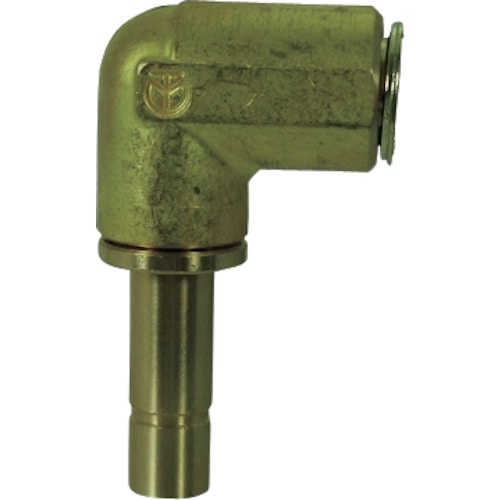 トラスコ中山 チヨダ 冷却水配管用タッチコネクターフジVタイプエルコネクター(金属) 12mm(ご注文単位1個)【直送品】