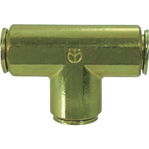 トラスコ中山 チヨダ 冷却水配管用タッチコネクターフジVタイプユニオンティ(金属) 12mm(ご注文単位1個)【直送品】