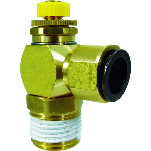 トラスコ中山 チヨダ フジスピードコントローラα(金属)メーターアウト12mm・R1/2(ご注文単位1個)【直送品】