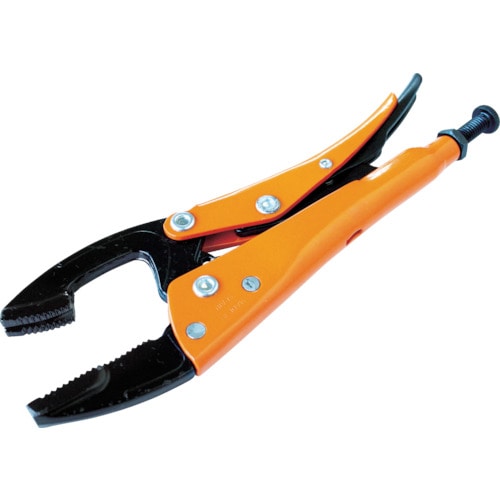 トラスコ中山 GRIP-ON グリッププライヤー(溝付先端仕様) 190mm(ご注文単位1個)【直送品】