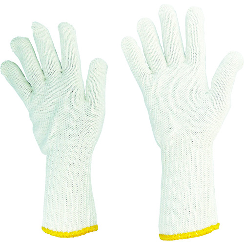 トラスコ中山 丸和ケミカル 軍手(混紡) 日本一ロング軍手 生成 フリーサイズ 12双入（ご注文単位1組）【直送品】