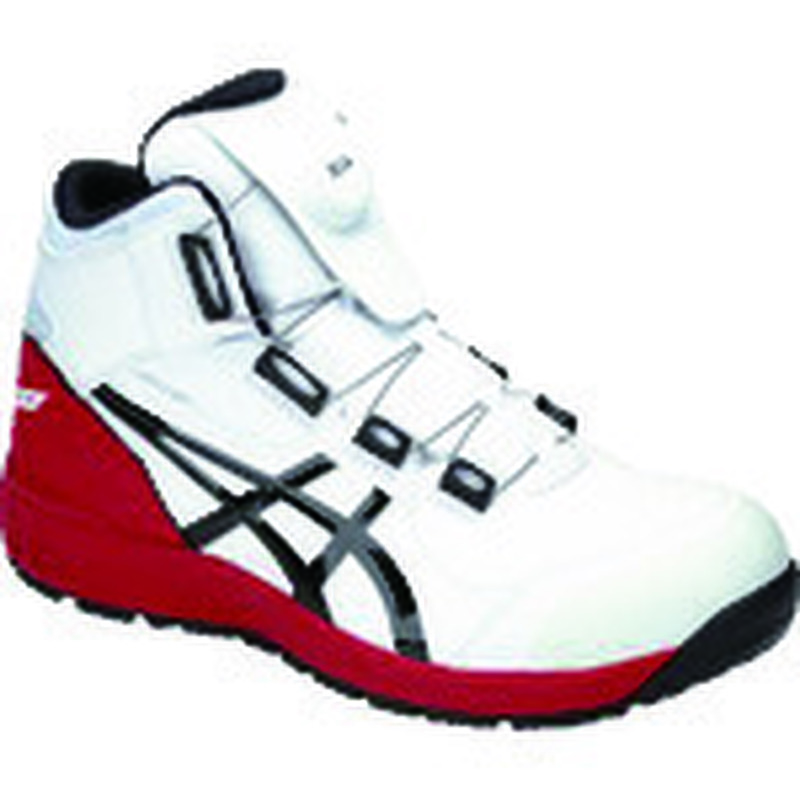 トラスコ中山 アシックス ウィンジョブCP304 BOA ホワイト×ブラック 22.5cm（ご注文単位1足）【直送品】