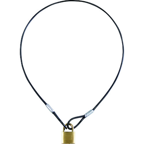 トラスコ中山 SOL ワイヤー&パドロックシリンダー錠タイプ 1040mm(ご注文単位1個)【直送品】