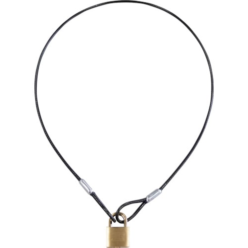 トラスコ中山 SOL ワイヤー&パドロックシリンダー錠タイプ 1040mm(同一錠)(ご注文単位1個)【直送品】