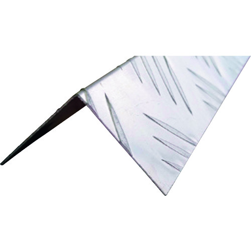 トラスコ中山 光モール アルミアングル縞目柄 AL40×40 1000mm(ご注文単位1個)【直送品】