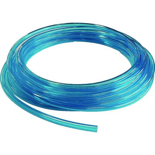 >トラスコ中山 チヨダ ポリウレタンチューブ PフレックスチューブCB(透明ブルー)12mm/20m(ご注文単位1本)【直送品】