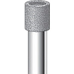 トラスコ中山 ナカニシ 電着ダイヤモンドバー 円筒#100 刃径8×軸径6×50L(ご注文単位1本)【直送品】