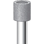 トラスコ中山 ナカニシ 電着ダイヤモンドバー 円筒#100 刃径10×軸径6×60L(ご注文単位1本)【直送品】