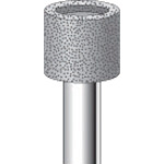 トラスコ中山 ナカニシ 電着ダイヤモンドバー 円筒#100 刃径12×軸径6×80L(ご注文単位1本)【直送品】