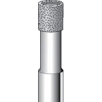 トラスコ中山 ナカニシ 電着ダイヤモンドバー 円筒#100 刃径6×軸径6×86L(ご注文単位1本)【直送品】