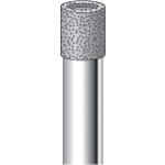 トラスコ中山 ナカニシ 電着ダイヤモンドバー 円筒#100 刃径6.5×軸径6×80L(ご注文単位1本)【直送品】