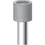 トラスコ中山 ナカニシ 電着ダイヤモンドバー 円筒#100 刃径11×軸径6×80L(ご注文単位1本)【直送品】