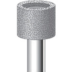 トラスコ中山 ナカニシ 電着ダイヤモンドバー 円筒#100 刃径13×軸径6×80L(ご注文単位1本)【直送品】