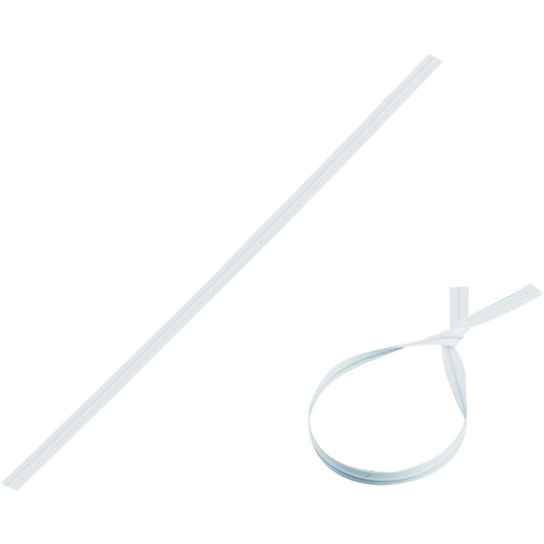 トラスコ中山 緑十字 ビニールタイ 白 金具37(白) 4mm幅×150mm 100本組 エンビ+鉄線(ご注文単位1組)【直送品】