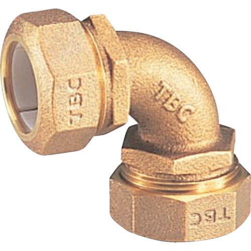 トラスコ中山 TBC PE継手エルボ1種13mm(ご注文単位1個)【直送品】