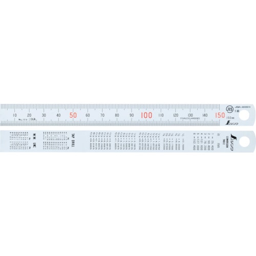 トラスコ中山 シンワ 直尺ステン 150mm JIS（ご注文単位1本）【直送品】