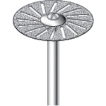 トラスコ中山 ナカニシ 電着ダイヤモンドディスク#320刃径22×刃長0.2×軸径3（ご注文単位1本）【直送品】