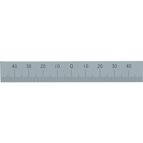 トラスコ中山 シンワ セッティングメジャー マシンスケール100mm 下段左右振分目盛 穴無（ご注文単位1本）【直送品】