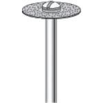 トラスコ中山 ナカニシ 電着ダイヤモンドディスク#130刃径16×刃長0.3×軸径3（ご注文単位1本）【直送品】