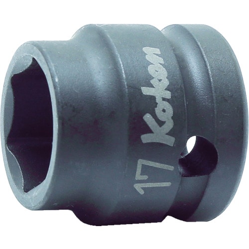 トラスコ中山 コーケン 12.7mm差込 インパクトショートソケット 19mm(ご注文単位1個)【直送品】