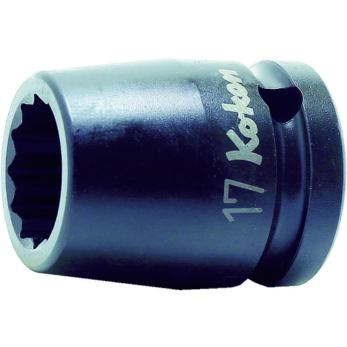 トラスコ中山 コーケン インパクト12角ソケット 差込角12.7mm 対辺17mm(ご注文単位1個)【直送品】
