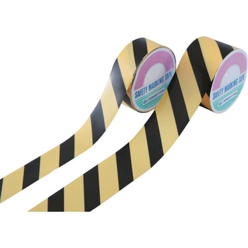 トラスコ中山 緑十字 バリケードテープ(標識テープ) 黄/黒 BT-385 38mm幅×50m 非粘着(ご注文単位1巻)【直送品】