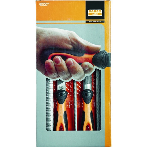 トラスコ中山 バーコ ヤスリセット 荒目 刃長200mm 5本(ご注文単位1セット)【直送品】