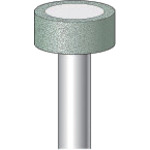 トラスコ中山 ナカニシ ビトリファイドCBNバー 粒度#180 刃径15mm 刃長6mm（ご注文単位1本）【直送品】