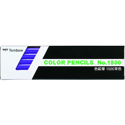 トラスコ中山 Tombow 色鉛筆 1500 単色 紫 12本入り(ご注文単位1箱)【直送品】