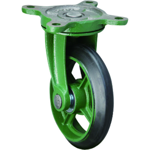 トラスコ中山 東北車輛製造所 標準型自在金具付ゴム車輪 150(ご注文単位1個)【直送品】