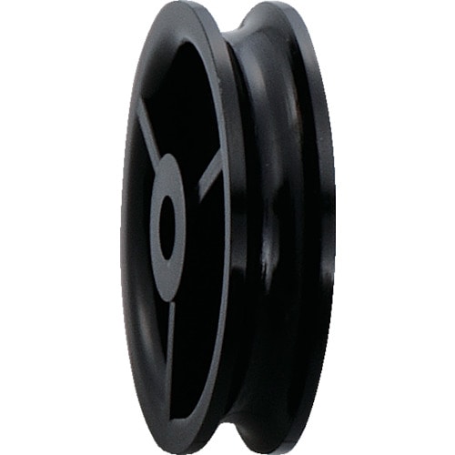 トラスコ中山 ヨコヅナ 黒ナイロン車 車のみ 25mm 丸(ご注文単位1個)【直送品】