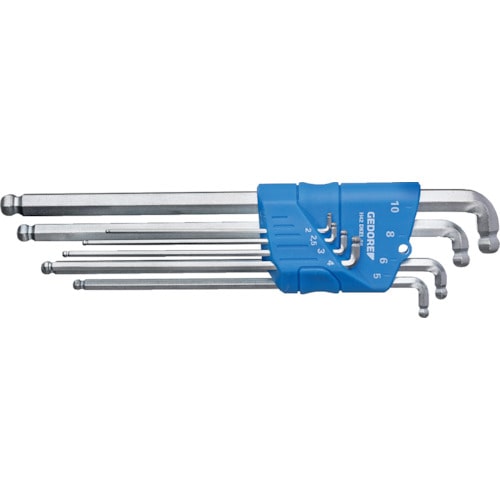 トラスコ中山 GEDORE ボールポイント六角棒レンチ 8本セット H42KEL(ご注文単位1セット)【直送品】